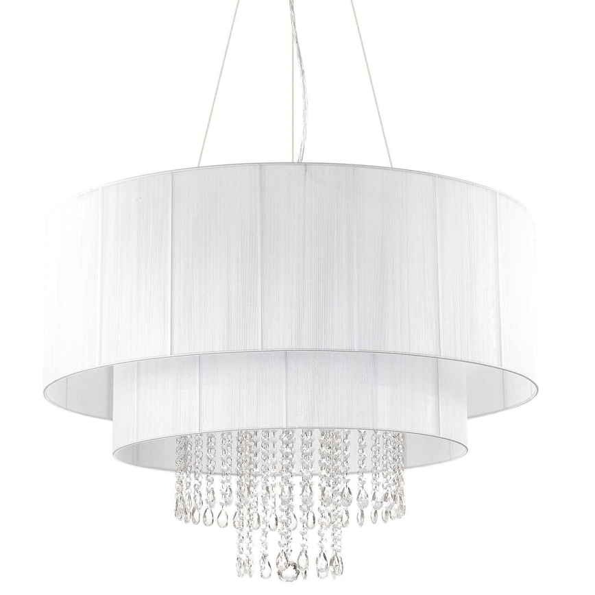 Ideal Lux - Lysekrone i krystal OPERA 10xE27/60W/230V diameter 90 cm hvid