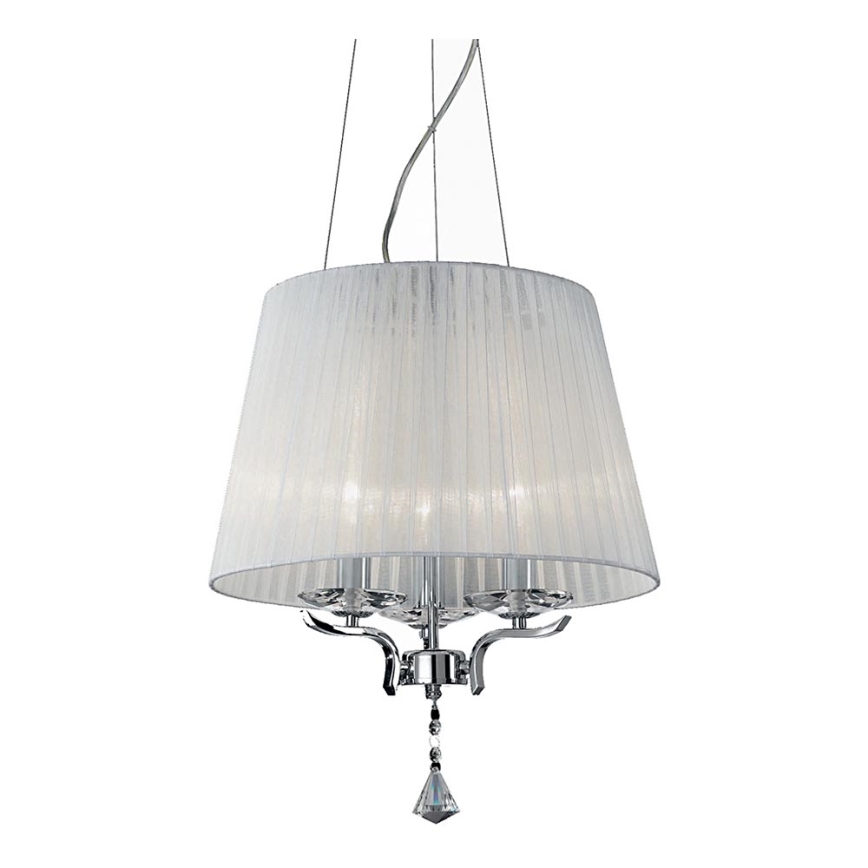 Ideal Lux - Lysekrone i krystal PEGASO 3xE14/28W/230V diameter 40 cm skinnende krom