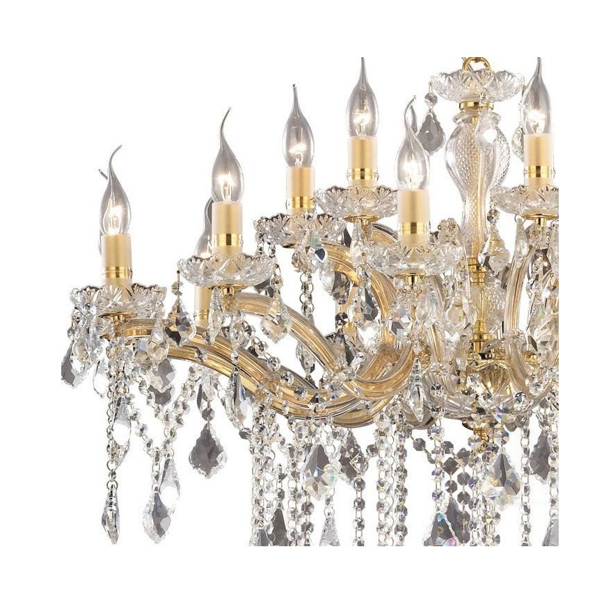Ideal Lux - Lysekrone i kæde 12xE14/40W/230V gylden
