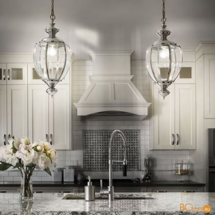 Ideal Lux - Lysekrone med kæde 1xE27/60W/230V Ø 25 cm blank krom