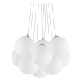 Ideal Lux - Lysekrone på ledning MAPA 11xE14/40W/230V Ø 58 cm hvid