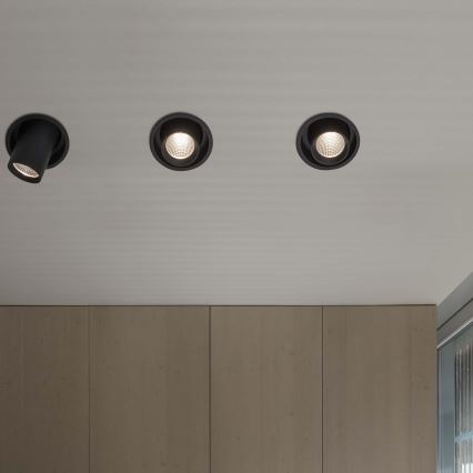 Ideal Lux - LED indbygningsspot NOVA LED/30W/230V 3000K CRI 90 Ø 15,4 cm sort