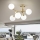 Ideal Lux - Overflademonteret lysekrone NODI 5xE14/28W/230V 50x55 cm messing/hvid