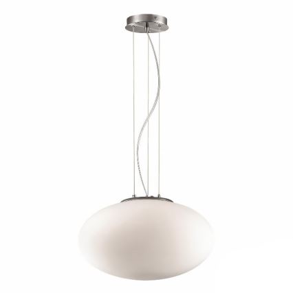 Ideal Lux - Pendel CANDY 1xE27/42W/230V diameter 40 cm hvid