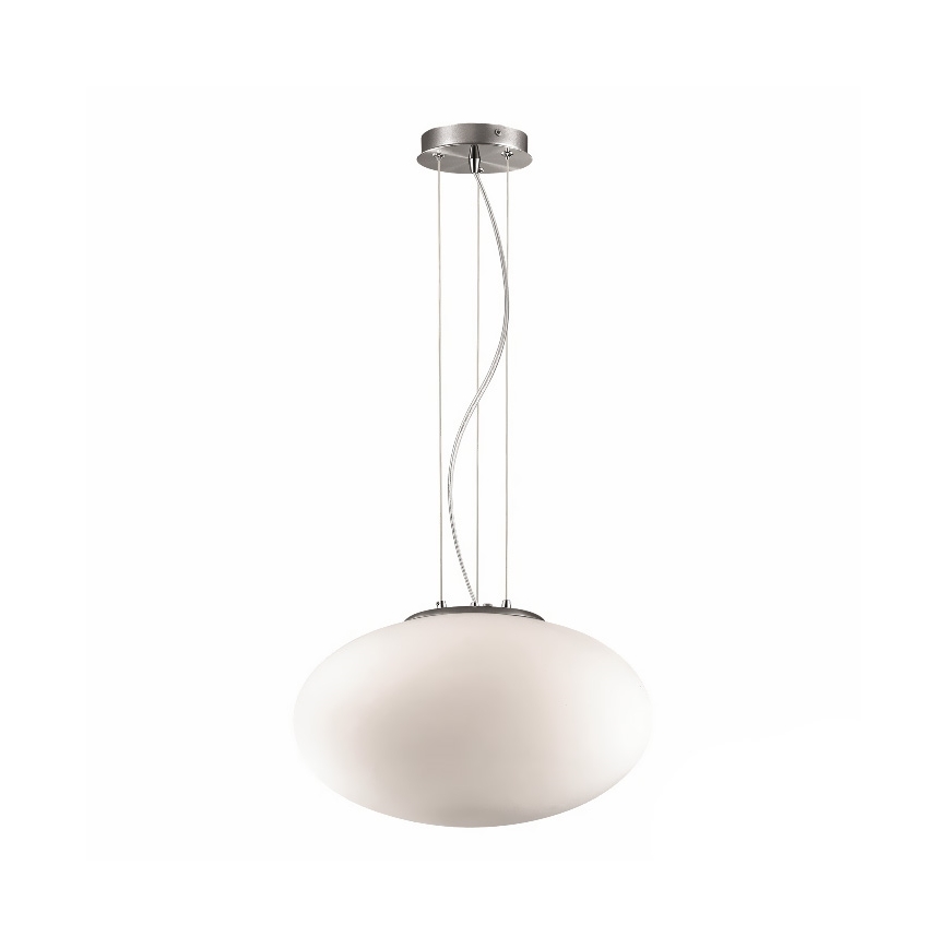 Ideal Lux - Pendel CANDY 1xE27/42W/230V diameter 40 cm hvid