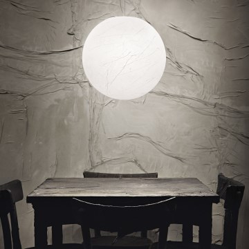 Ideal Lux - Pendel CARTA 1xE27/25W/230V diameter 30 cm hvid