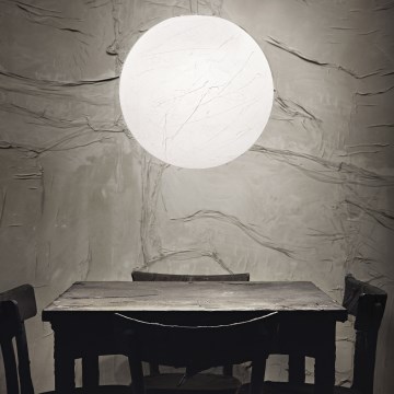 Ideal Lux - Pendel CARTA 1xE27/25W/230V diameter 40 cm hvid