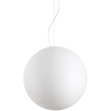 Ideal Lux - Pendel CARTA 1xE27/25W/230V diameter 50 cm hvid