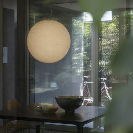 Ideal Lux - Pendel CARTA 1xE27/60W/230V diameter 60 cm hvid