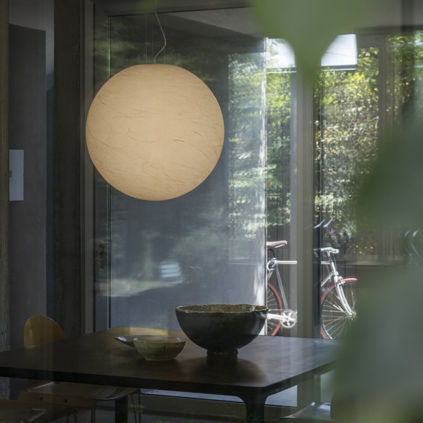 Ideal Lux - Pendel CARTA 1xE27/60W/230V diameter 60 cm hvid