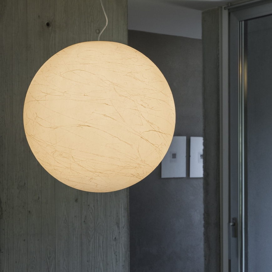Ideal Lux - Pendel CARTA 1xE27/60W/230V diameter 60 cm hvid