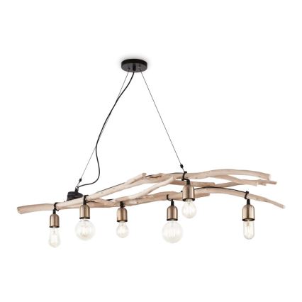 Ideal Lux - Pendel DRIFTWOOD 6xE27/60W/230V