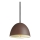 Ideal Lux - Pendel FOLK 1xE27/60W/230V diameter 18 cm brun
