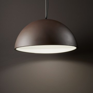 Ideal Lux - Pendel FOLK 1xE27/60W/230V diameter 40 cm brun