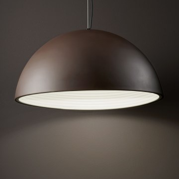 Ideal Lux - Pendel FOLK 1xE27/60W/230V diameter 50 cm brun
