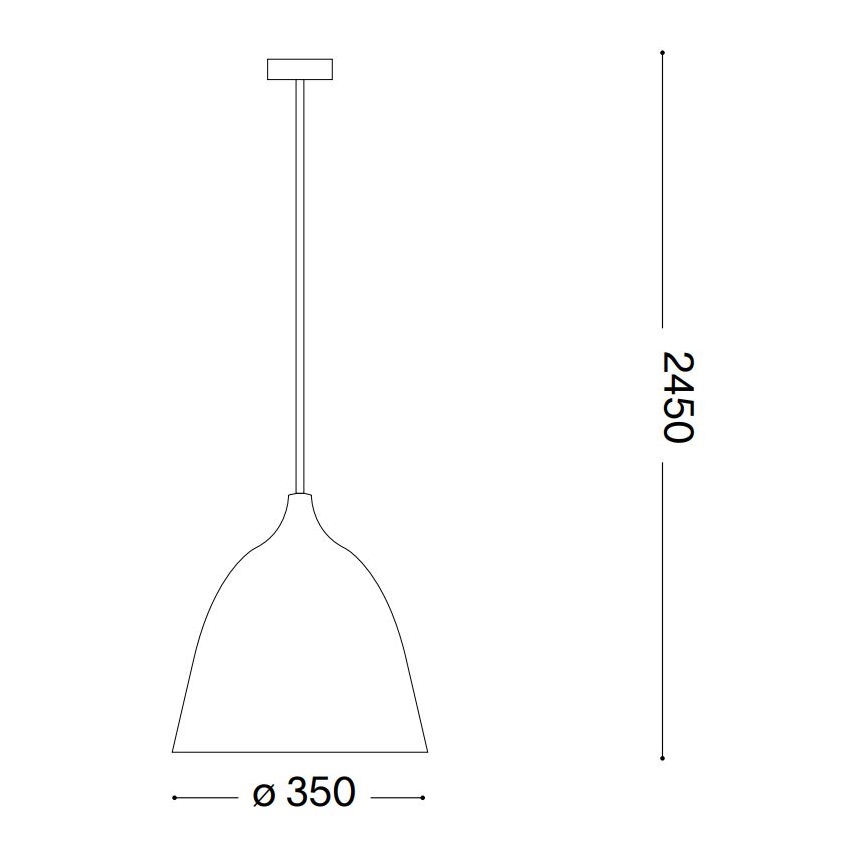 Ideal Lux - Pendel HAUNT 1xE27/60W/230V diameter 35 cm beige
