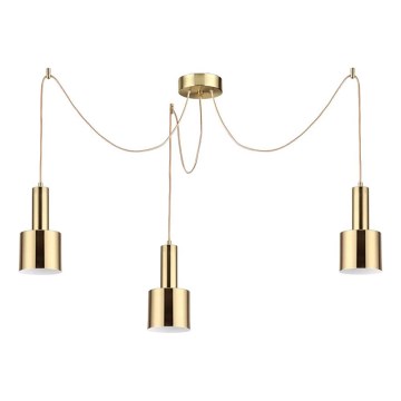Ideal Lux - Pendel HOLLY 3xE27/60W/230V edderkop messing