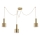Ideal Lux - Pendel HOLLY 3xE27/60W/230V edderkop messing