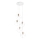 Ideal Lux - Pendel ICE 5xE27/60W/230V diameter 50 cm hvid