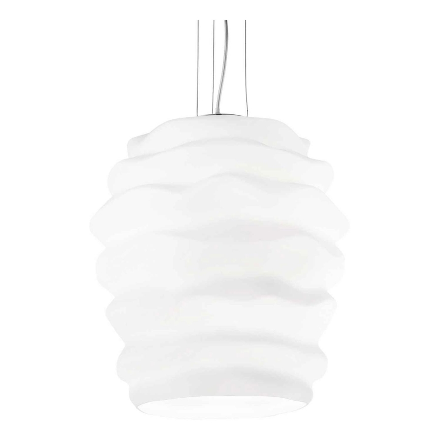 Ideal Lux - Pendel KARMA 1xE27/60W/230V diameter 38 cm hvid