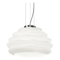 Ideal Lux - Pendel KARMA 1xE27/60W/230V diameter 39 cm hvid