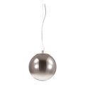 Ideal Lux - Pendel MAPA 1xE27/42W/230V diameter 20 cm grå/røget
