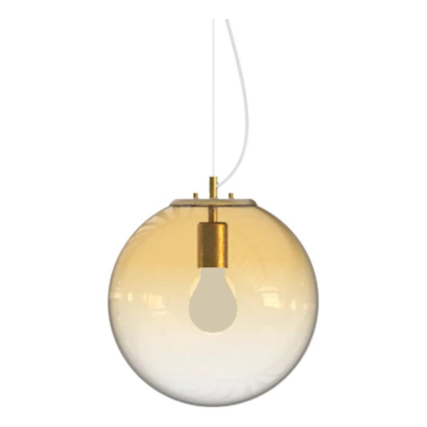 Ideal Lux - Pendel MAPA 1xE27/42W/230V diameter 30 cm guldfarvet/røget