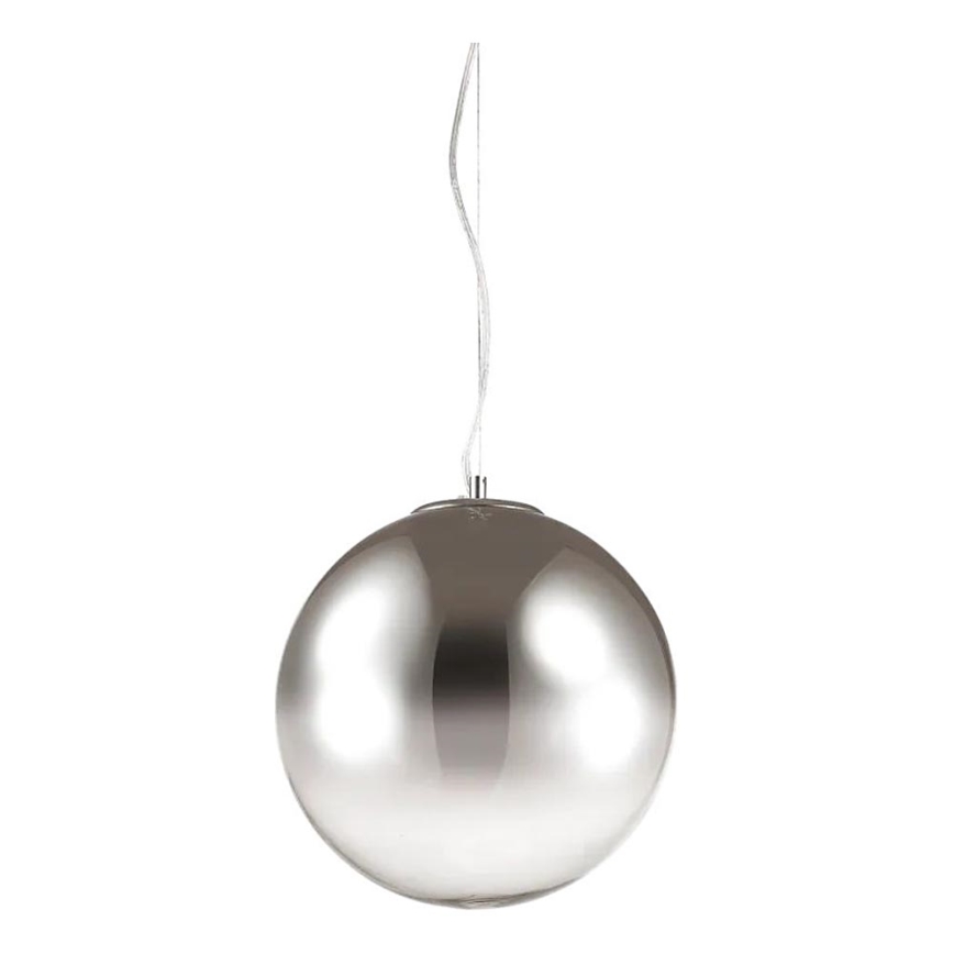 Ideal Lux - Pendel MAPA 1xE27/42W/230V diameter 40 cm grå/røget