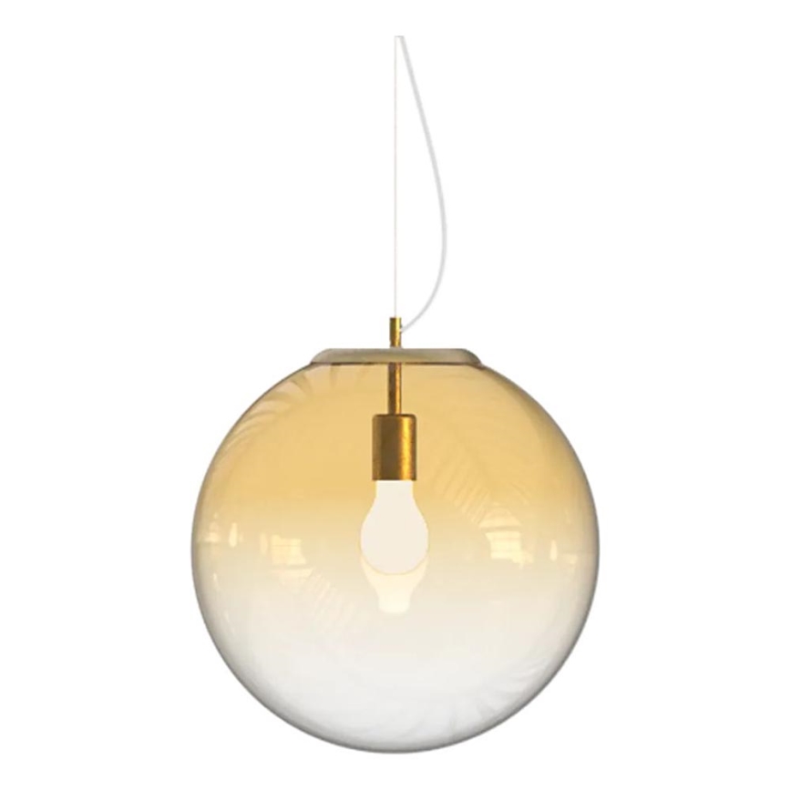 Ideal Lux - Pendel MAPA 1xE27/42W/230V diameter 40 cm guldfarvet/røget