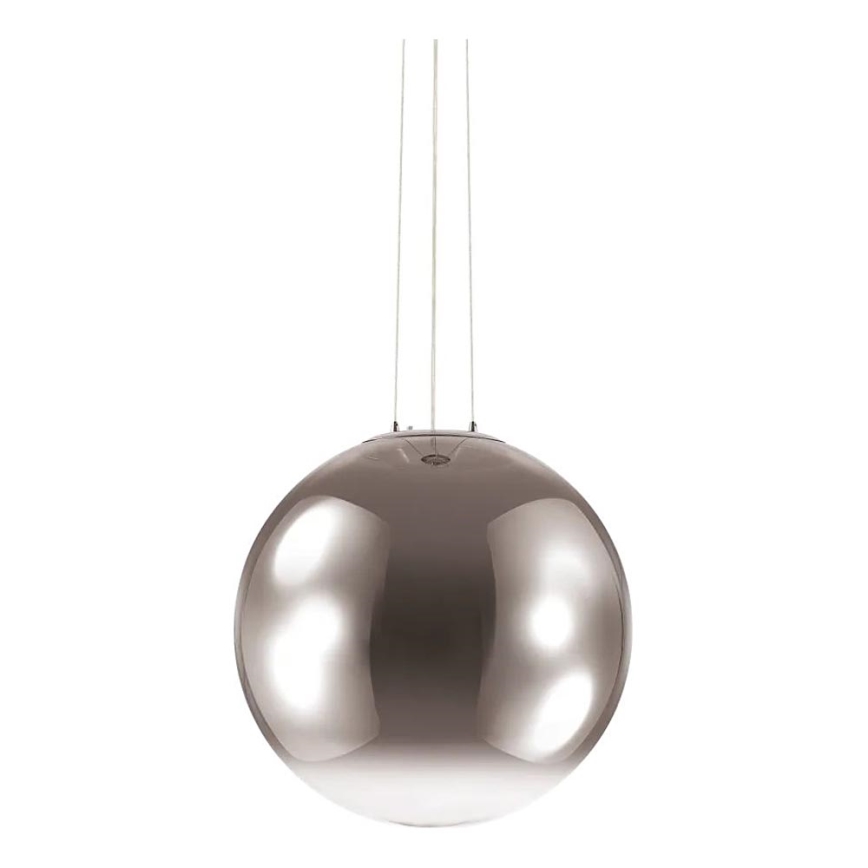 Ideal Lux - Pendel MAPA 1xE27/42W/230V diameter 50 cm grå/røget