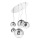 Ideal Lux - Pendel MAPA FADE 5xE27/60W/230V skinnende krom