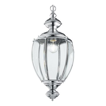 Ideal Lux - Pendel med kædeophæng 1xE27/60W/230V skinnende krom