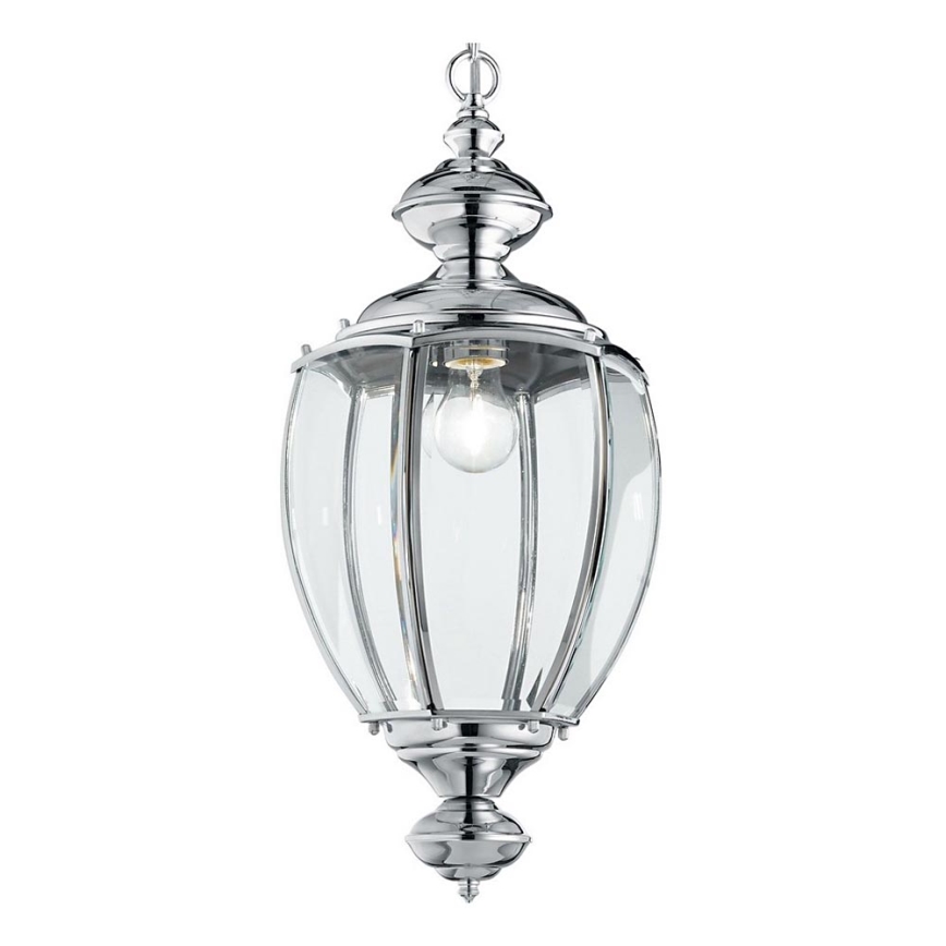 Ideal Lux - Pendel med kædeophæng 1xE27/60W/230V skinnende krom