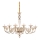 Ideal Lux - Pendel med kædeophæng BRIGITTA 12xE14/40W/230V diameter 120 cm messing