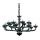 Ideal Lux - Pendel med kædeophæng CASANOVA 16xE14/40W/230V diameter 120 cm grå