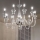 Ideal Lux - Pendel med kædeophæng DOGE 9xE14/40W/230V diameter 75 cm skinnende krom