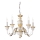 Ideal Lux - Pendel med kædeophæng FIRENZE 5xE14/40W/230V diameter 55 cm hvid/guldfarvet