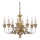 Ideal Lux - Pendel med kædeophæng FIRENZE 8xE14/40W/230V diameter 64 cm guldfarvet