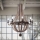 Ideal Lux - Pendel med kædeophæng MILLENNIUM 8xE14/40W/230V diameter 92 cm Birk/brun