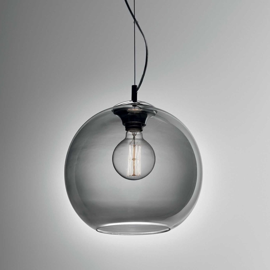 Ideal Lux - Pendel NEMO 1xE27/42W/230V diameter 30 cm røget