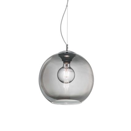 Ideal Lux - Pendel NEMO 1xE27/42W/230V diameter 30 cm røget