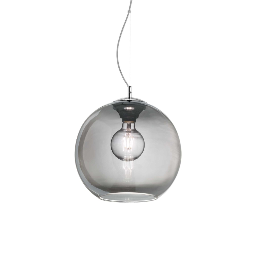 Ideal Lux - Pendel NEMO 1xE27/42W/230V diameter 30 cm røget