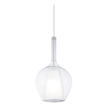 Ideal Lux - Pendel på kabel KALIQUE 1xE27/42W/230V Ø 18 cm klart glas