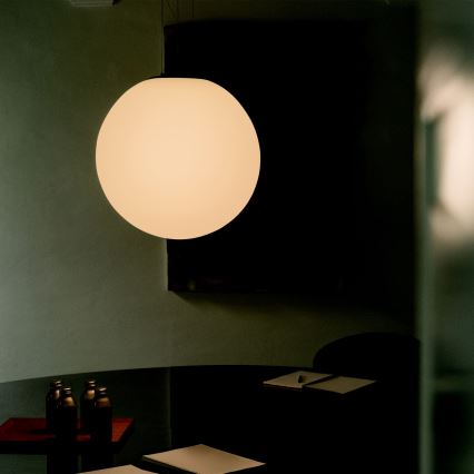 Ideal Lux - Pendel på kabel MAPA 1xE27/42W/230V Ø 40 cm hvid