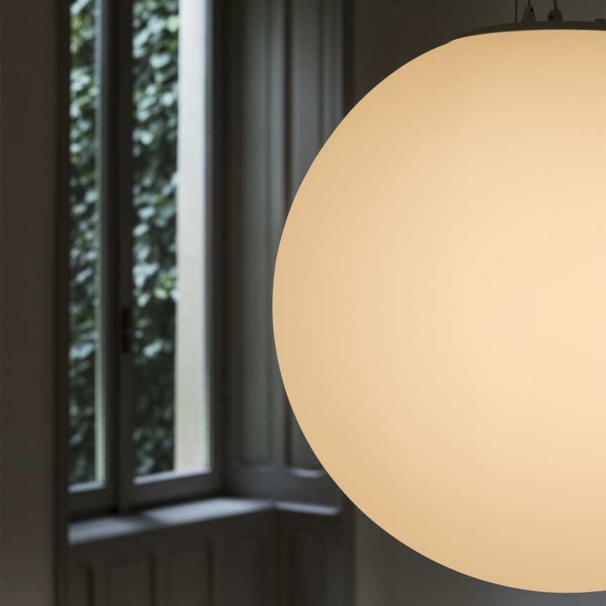 Ideal Lux - Pendel på kabel MAPA 1xE27/42W/230V Ø 40 cm hvid