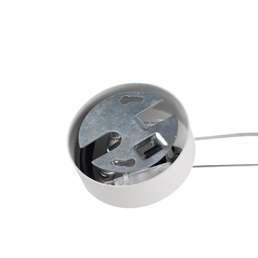 Ideal Lux - Pendel på kabel MAPA 1xE27/42W/230V Ø 40 cm hvid