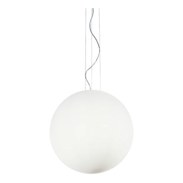 Ideal Lux - Pendel på kabel MAPA 1xE27/42W/230V Ø 50 cm hvid