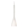 Ideal Lux - Pendel på ledning FLUT 1xE14/40W/230V Ø 10,5 cm hvid