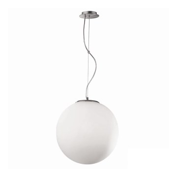 Ideal Lux - Pendel på ledning MAPA 1xE27/42W/230V Ø 20 cm hvid