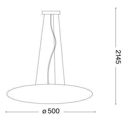Ideal Lux - Pendel SMARTIES 3xE27/42W/230V 50 cm